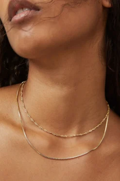 2Pk Fine Chain Necklace
