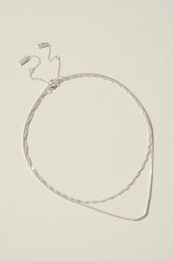 2Pk Fine Chain Necklace