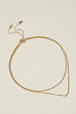2Pk Fine Chain Necklace