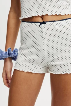 Pointelle Picot Sleep Short