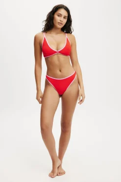Refined High Side Thong Bikini Bottom