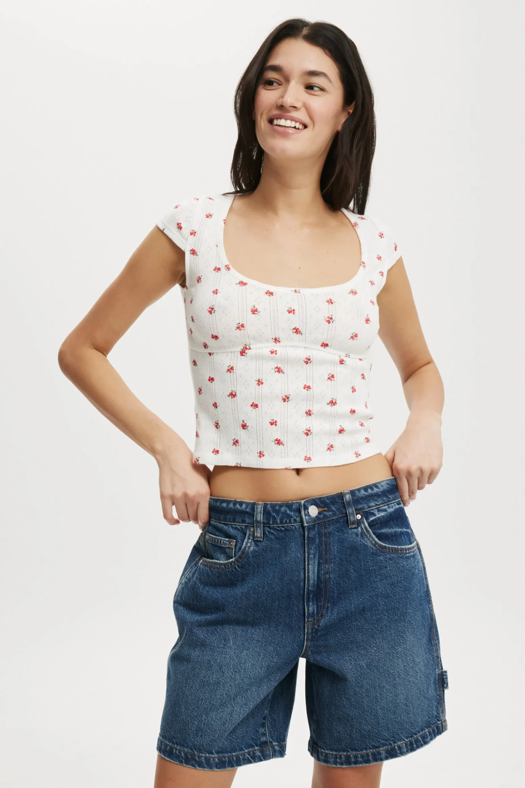 Relaxed Denim Short