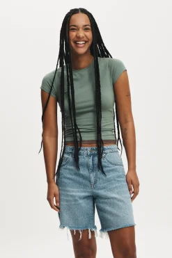 Relaxed Denim Short