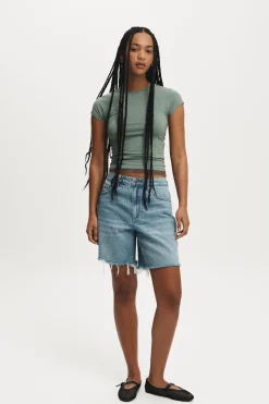 Relaxed Denim Short