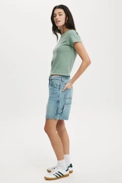 Relaxed Denim Short