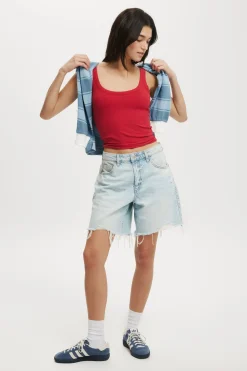 Relaxed Denim Short