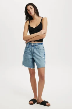 Relaxed Denim Short