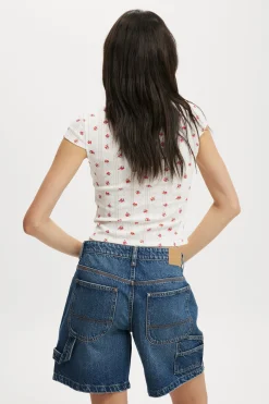 Relaxed Denim Short