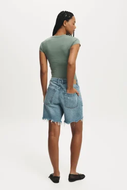 Relaxed Denim Short