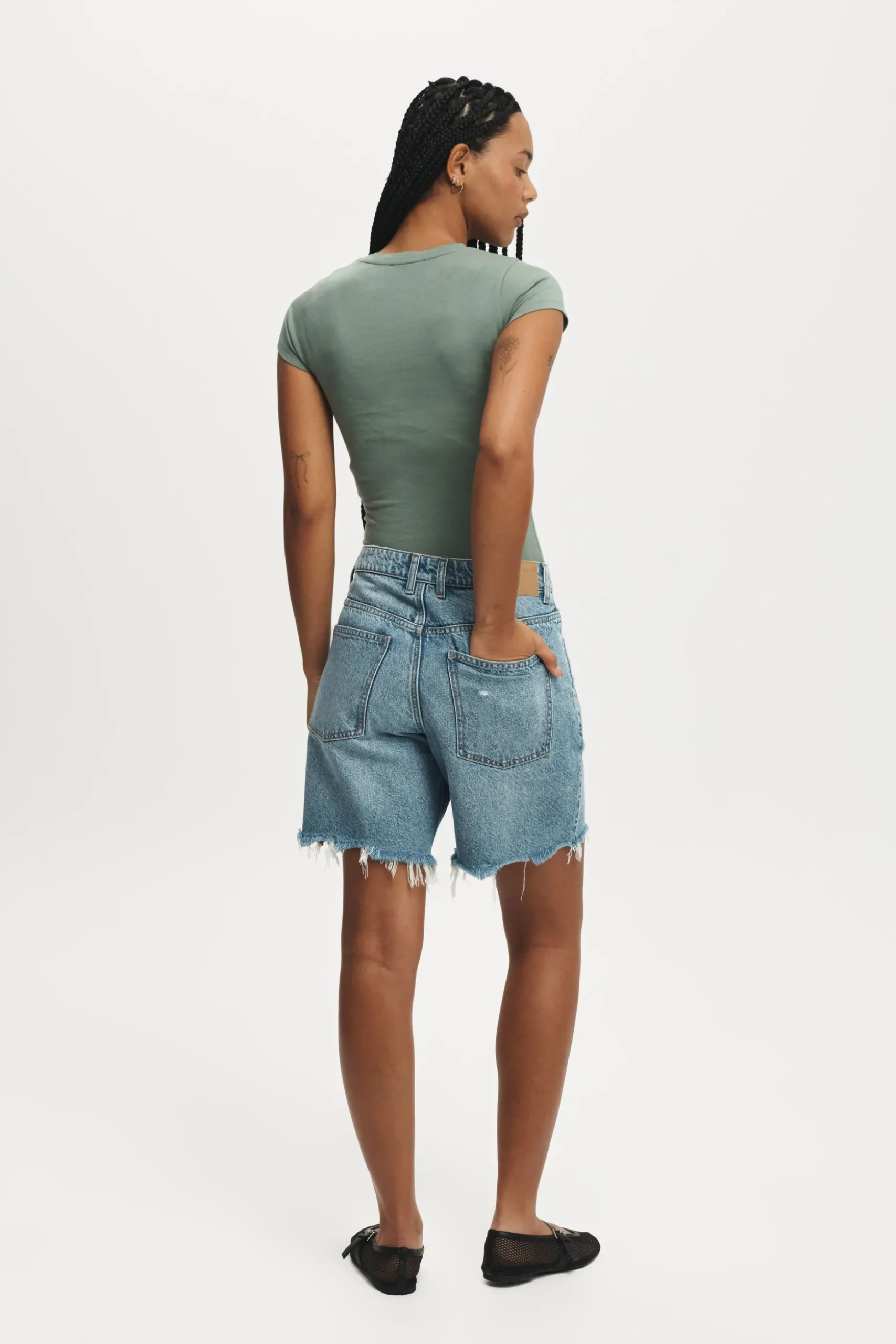 Relaxed Denim Short