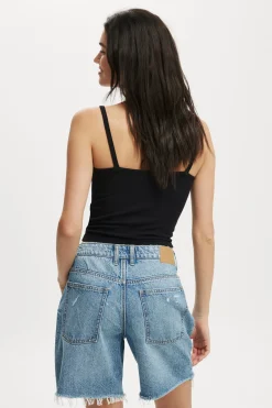 Relaxed Denim Short