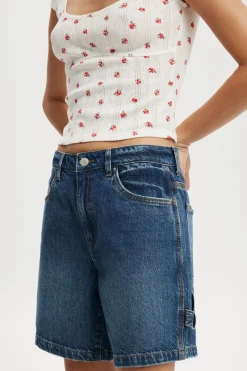 Relaxed Denim Short