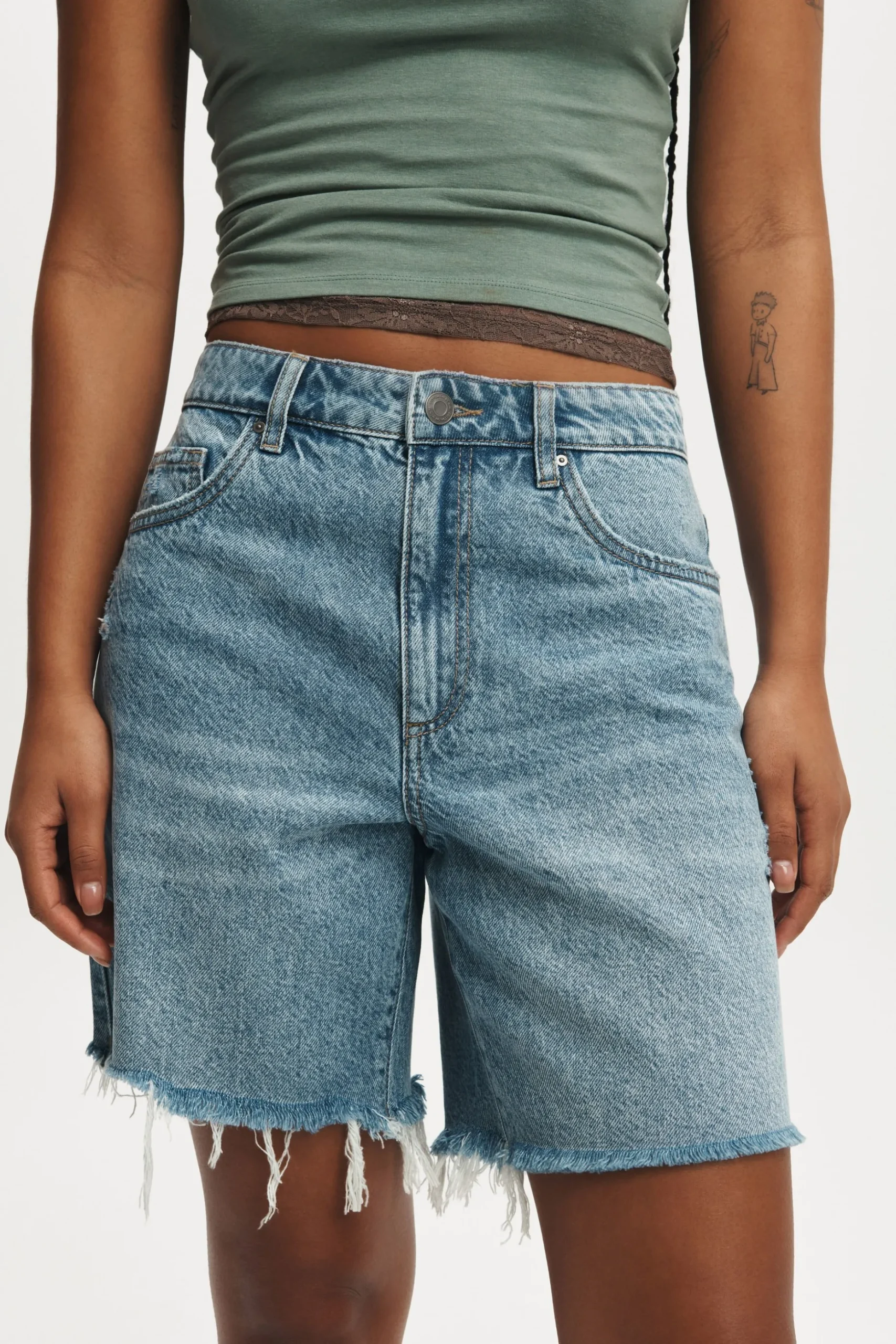 Relaxed Denim Short
