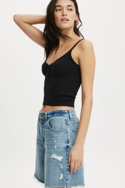 Relaxed Denim Short