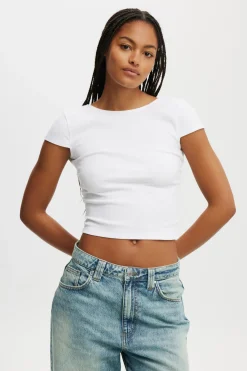 Rosa Low Back Short Sleeve Top