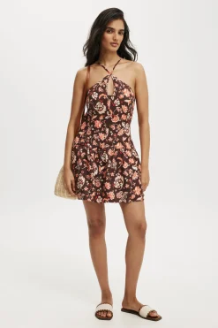 RSVP Halter Strappy Mini Dress
