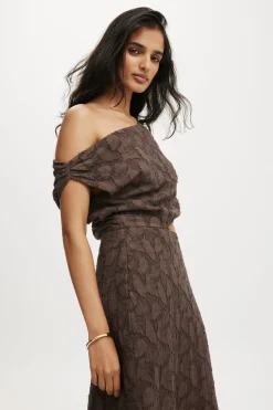 Rsvp One Shoulder Maxi Dress