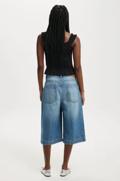 90 S Baggy Denim Jort