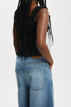 90 S Baggy Denim Jort