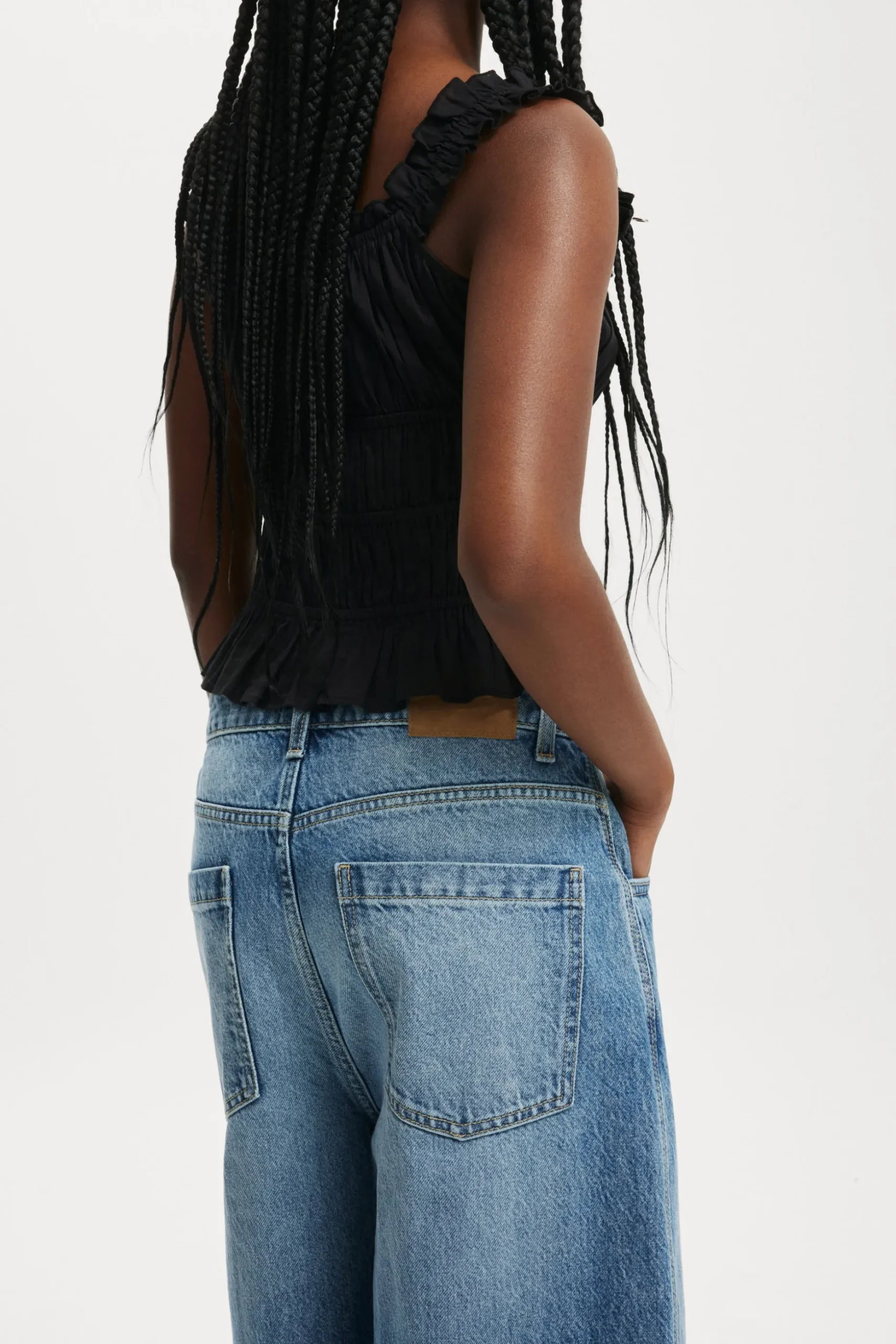 90 S Baggy Denim Jort