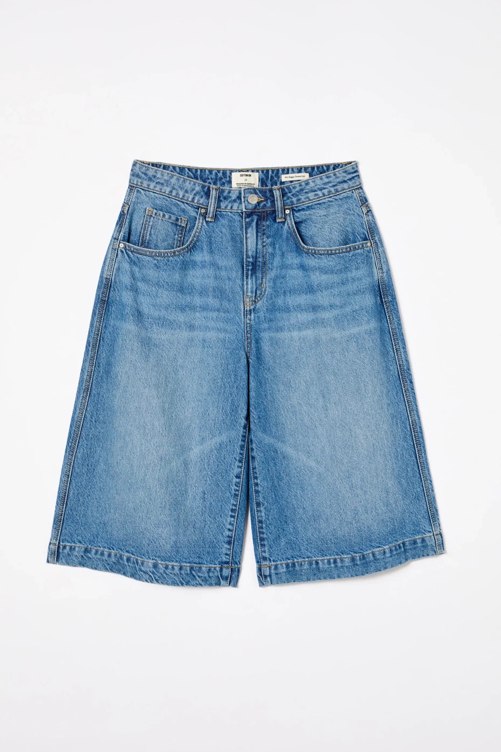 90 S Baggy Denim Jort