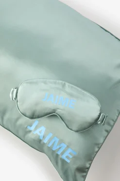 Satin Eyemask And Pillowcase Set Personalised