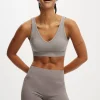 Seamless Plunge Strappy Back Crop