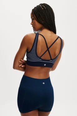 Seamless Plunge Strappy Back Crop