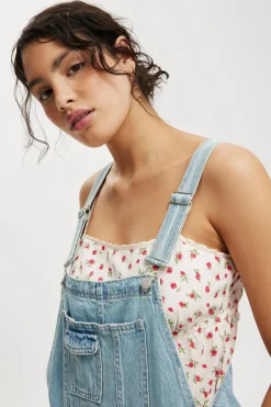 Short Denim Overall