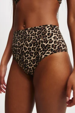 Smoothing High Waisted Cheeky Bikini Bottom