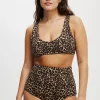 Smoothing Plunge Front Bikini Top