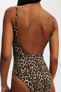 Smoothing Thin Strap Cheeky One Piece