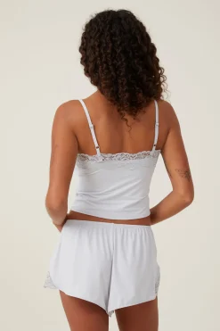 Soft Lounge Lace Trim Short