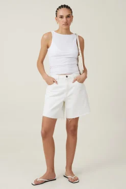 Staple Rib Boat Neck Tank