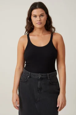 Staple Rib Scoop Neck Tank