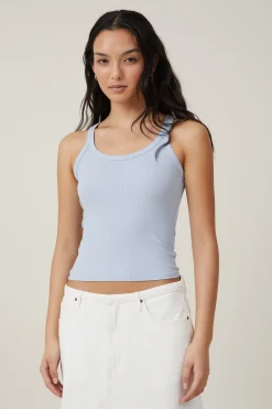 Staple Rib Scoop Neck Tank