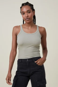 Staple Rib Scoop Neck Tank