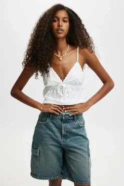 Super Baggy Cargo Denim Jort