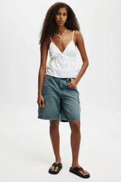 Super Baggy Cargo Denim Jort