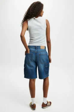 Super Baggy Cargo Denim Jort