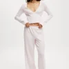 Super Soft Ribbed Straight Leg Pant