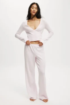 Super Soft Ribbed Straight Leg Pant