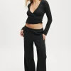 Super Soft Ribbed Straight Leg Pant