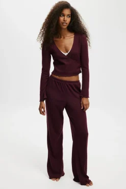 Super Soft Ribbed Straight Leg Pant