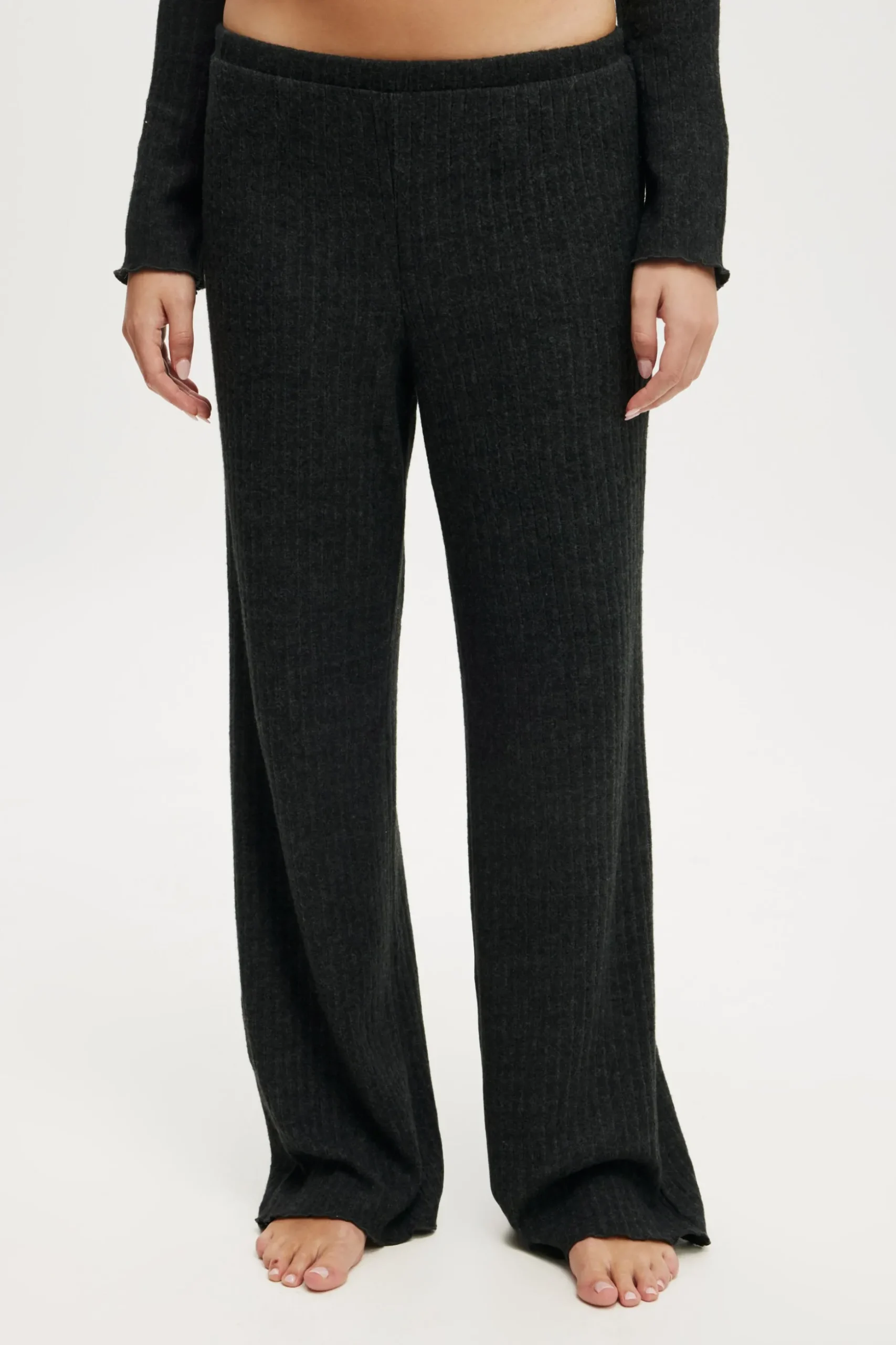 Super Soft Ribbed Straight Leg Pant