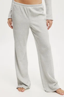 Super Soft Ribbed Straight Leg Pant