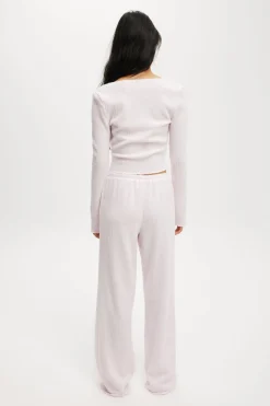 Super Soft Ribbed Straight Leg Pant