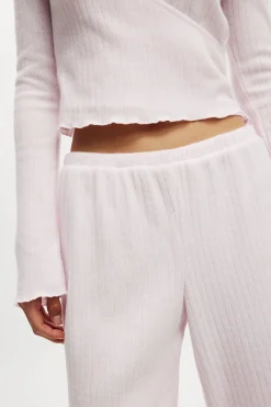 Super Soft Ribbed Straight Leg Pant