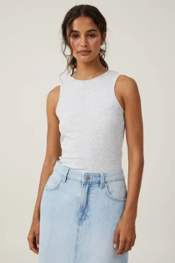 The One Organic Rib Racer Tank
