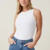 The One Organic Rib Racer Tank